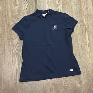 Anti-Gun Performance Fabric T-Shirt Short Sleeve Crew Neck Navy Size Large